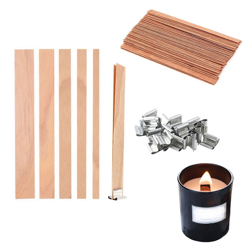 30/50pcs Wooden Candle Wick Se - Candle Making Supplies Jars recensione e prezzo