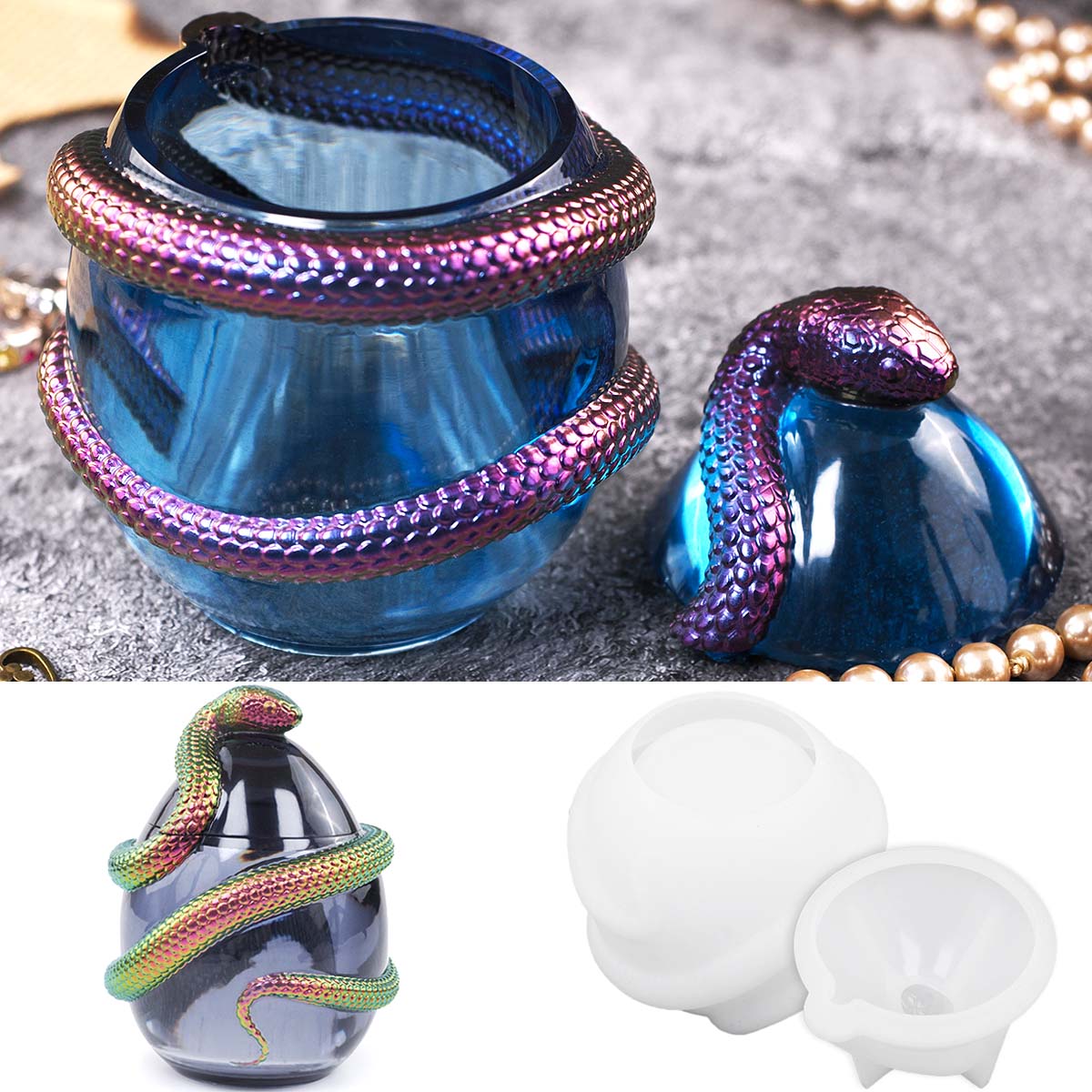 Snake Egg with Lid Candle Jar  - Candle Making Supplies Jars recensione e prezzo