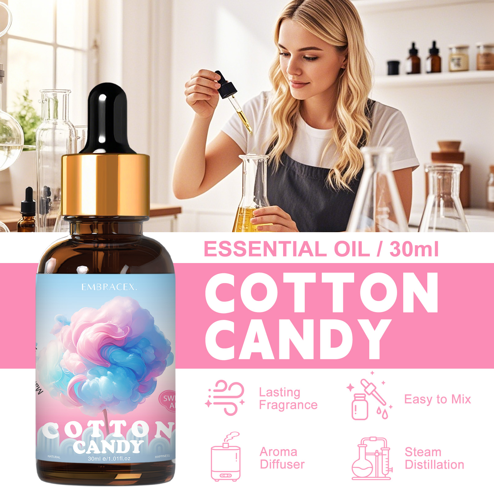 30ml Cotton Candy Essential Oi - Candle Fragrance Supplies recensione e prezzo