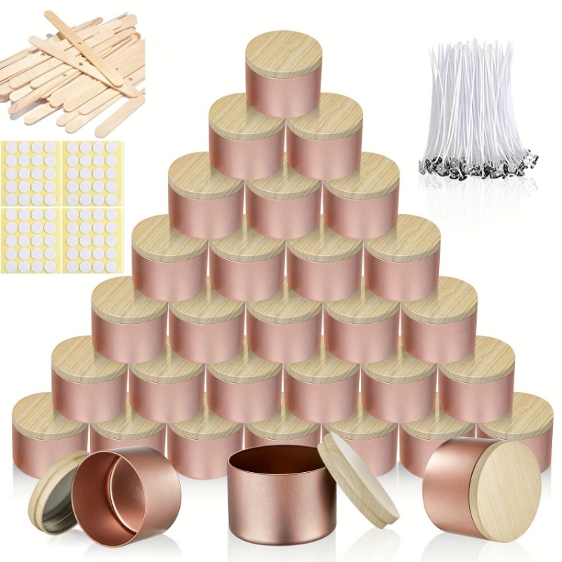 Rose Golden Metal Candle Jars  - Candle Making Supplies Jars recensione e prezzo