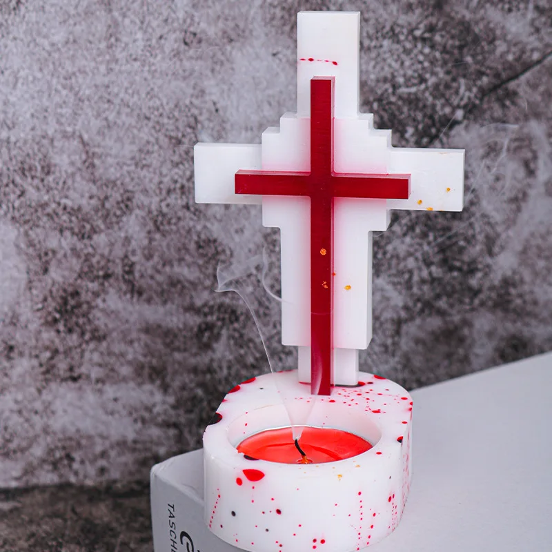 Jesus Cross Candle Holder Sili - Candle Making Supplies Jars recensione e prezzo