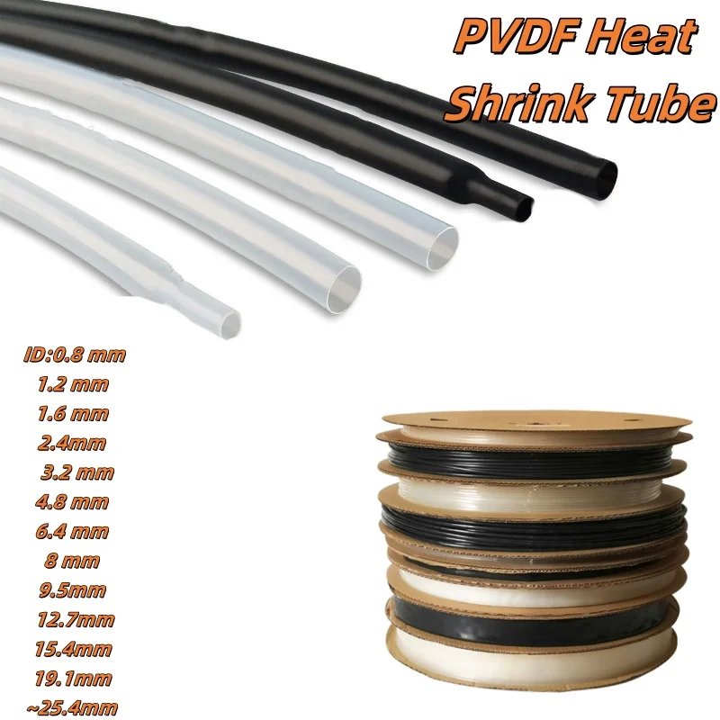 PVDF Heat Shrink Tube ，Black / - Shrink Sleeve Pvc recensione e prezzo
