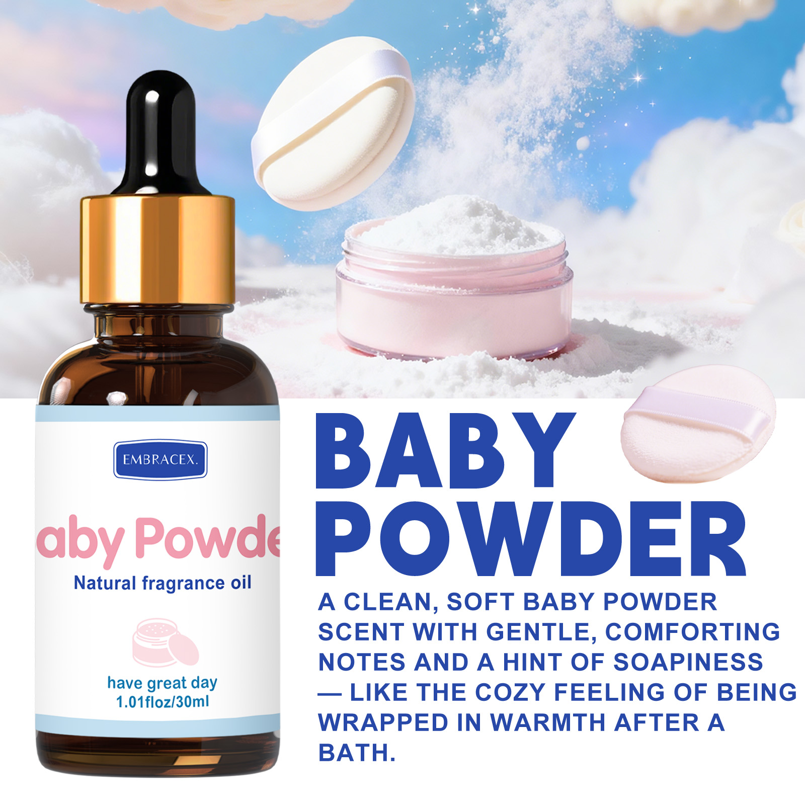 30ml Baby Powder Essential Oil - Candle Fragrance Supplies recensione e prezzo