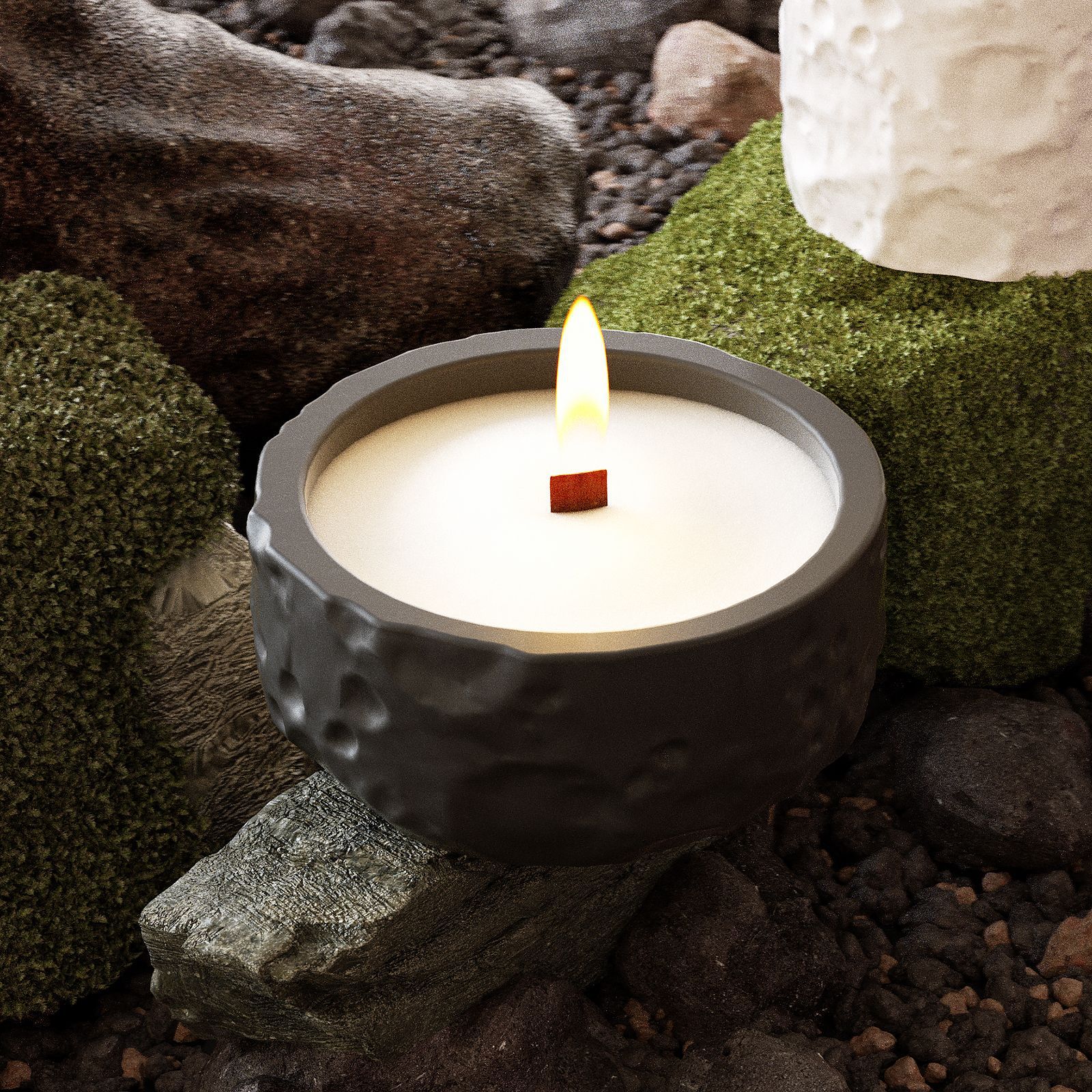 Lunar Texture Candle Jar Silic - Candle Making Supplies Jars recensione e prezzo