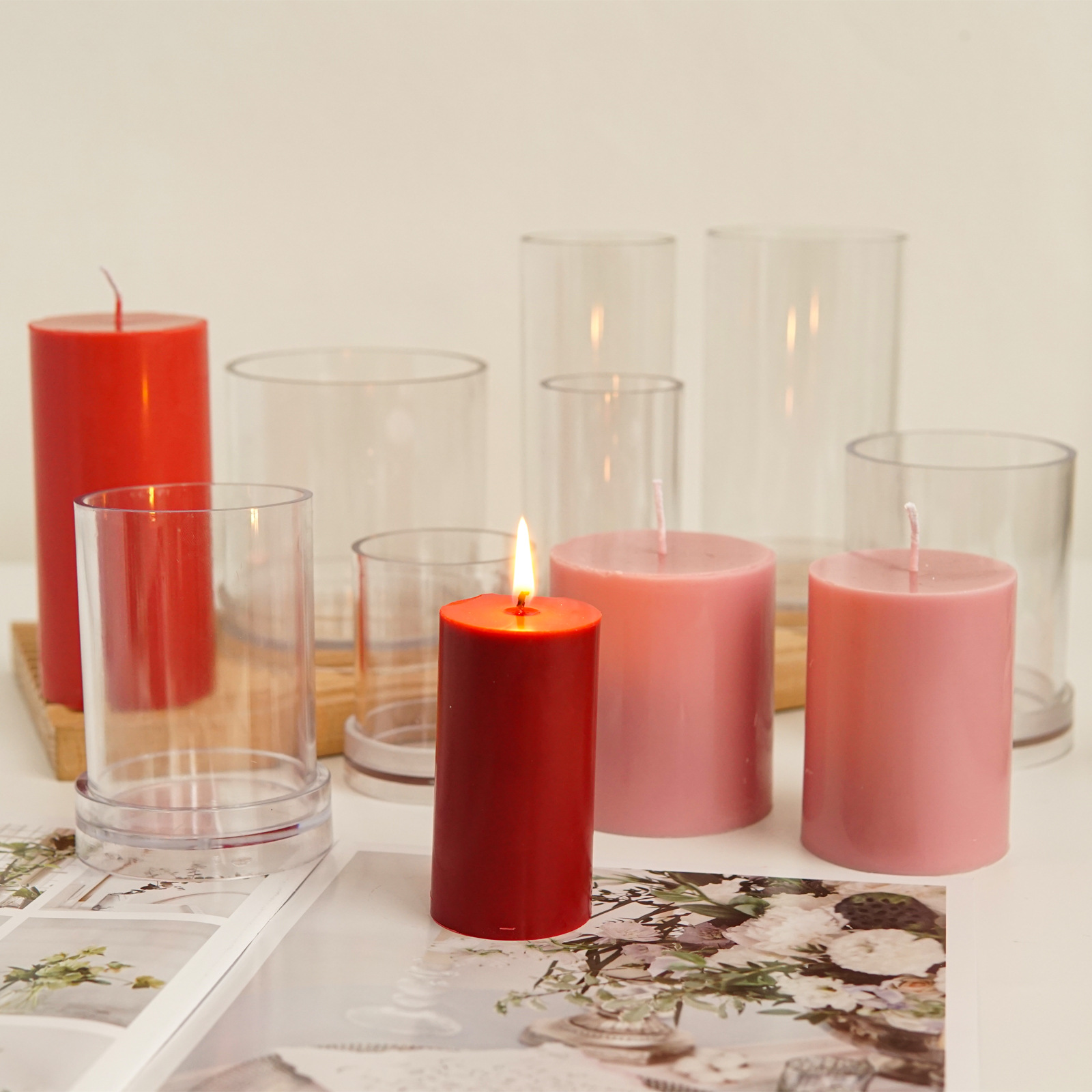 Various 3D Cylindrical Candle  - Candle Making Supplies Jars recensione e prezzo