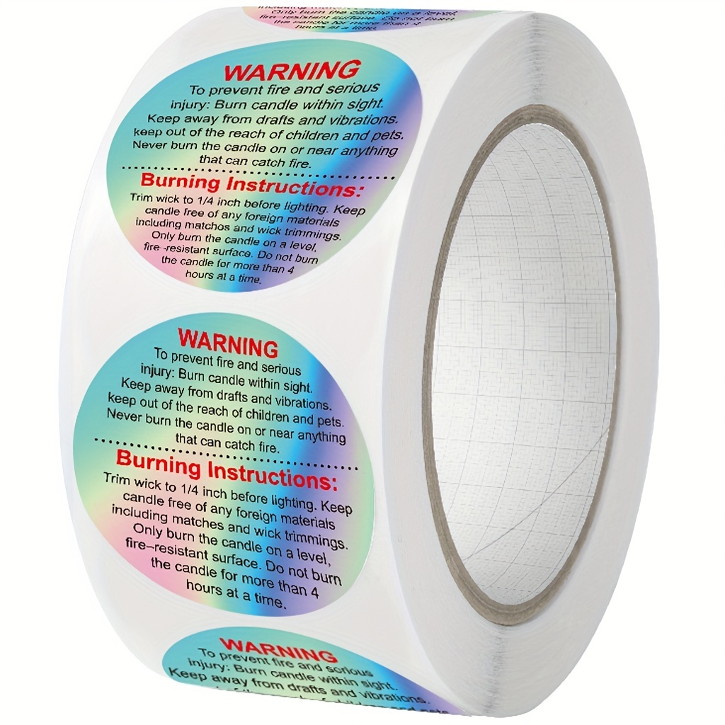 500pcs Wax Melt Warning Labels - Candle Making Supplies Jars recensione e prezzo
