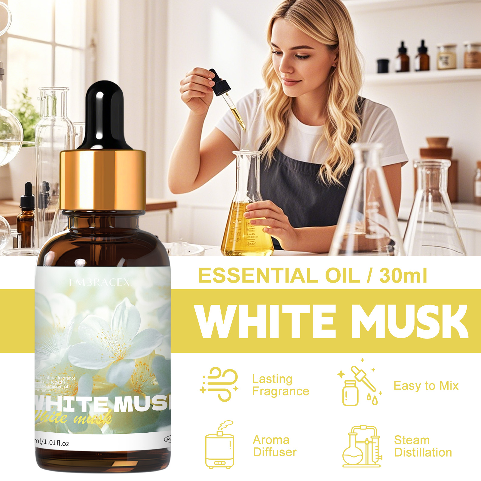 30ml White Musk Essential Oil  - Candle Fragrance Supplies recensione e prezzo
